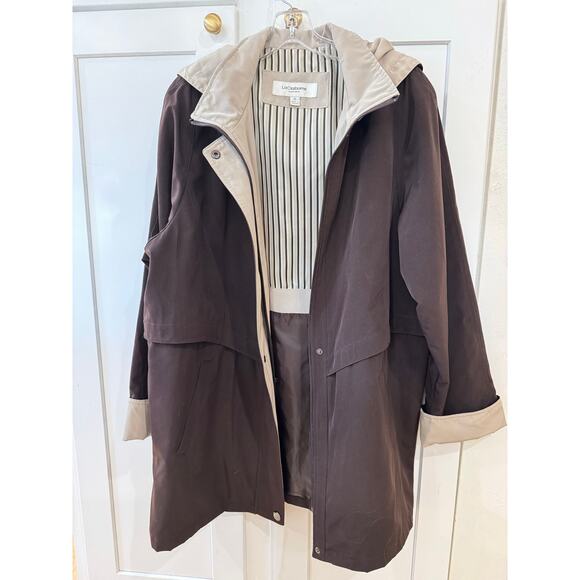 Vintage Liz Claiborne Brown Jacket Coat SIze XL - Picture 1 of 4